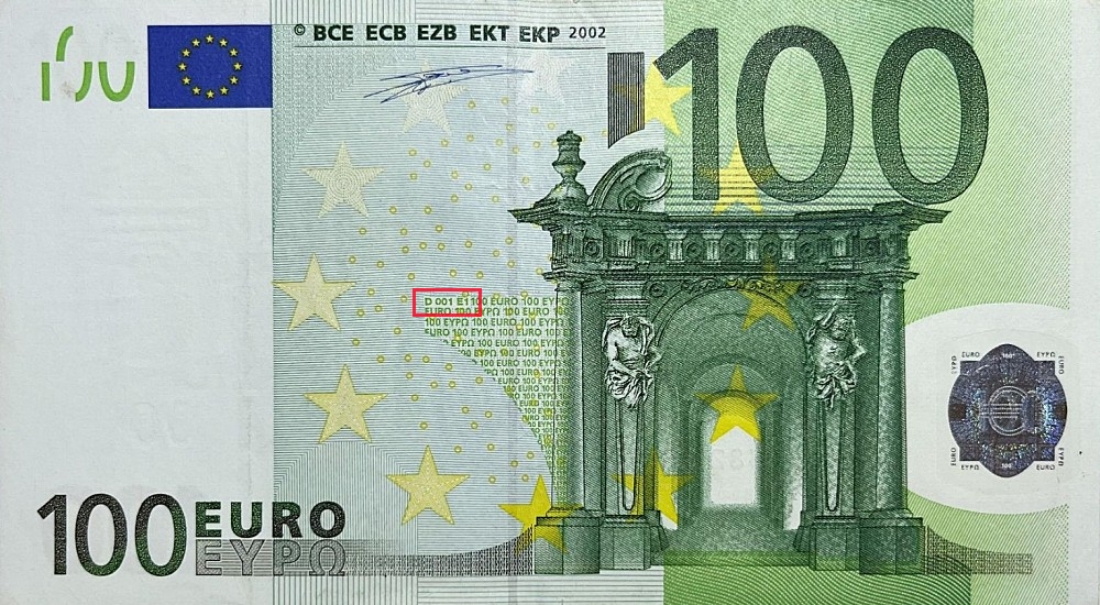 Billet de 100 € 2002 Finlande