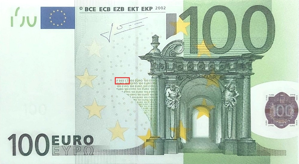 Billet de 100 € 2002 Autriche