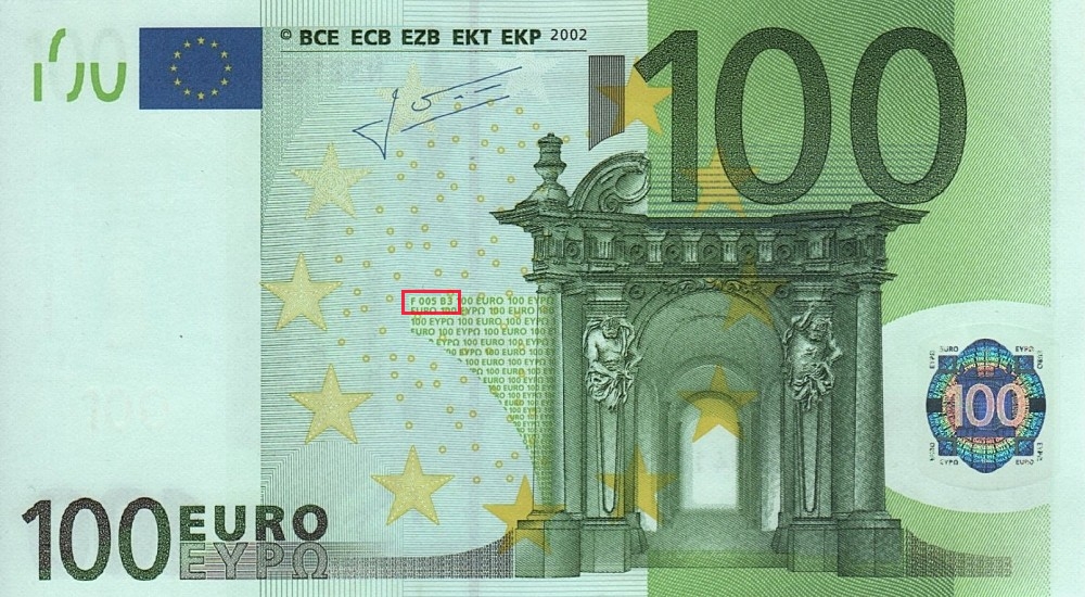 Billet de 100 € 2002 Autriche