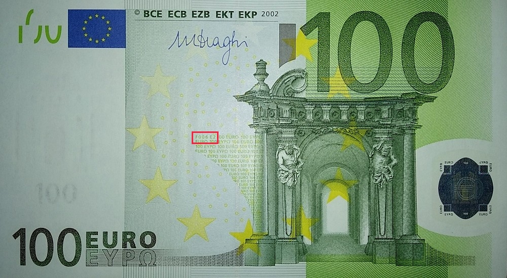Billet de 100 € 2002 Autriche