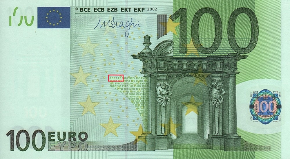 Billet de 100 € 2002 Autriche