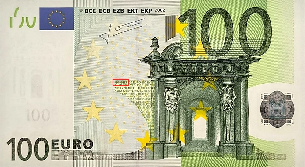 Billet de 100 € 2002 Pays-Bas