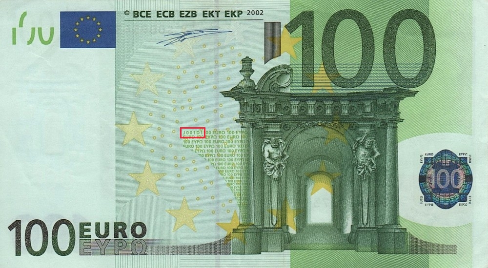 Billet de 100 € 2002 Italie