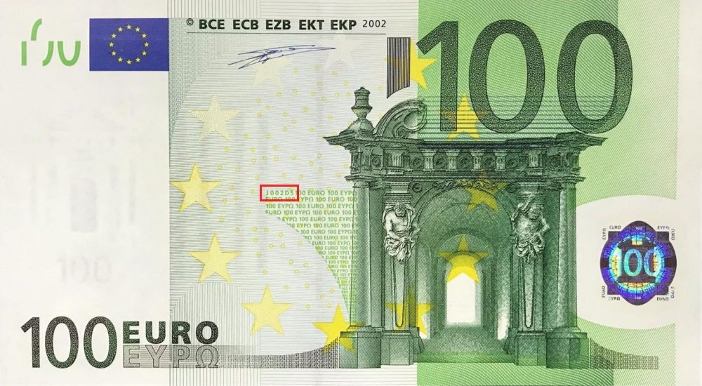 Billet de 100 € 2002 Italie