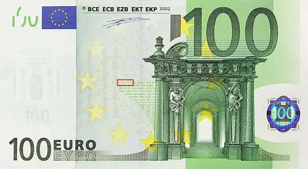 Billet de 100 € 2002 Italie