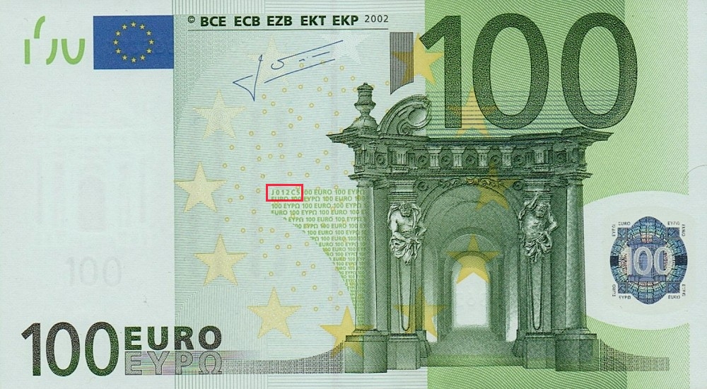 Billet de 100 € 2002 Italie