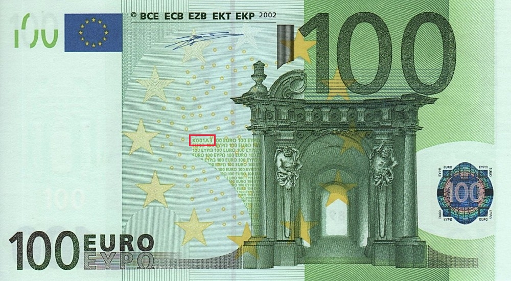 Billet de 100 € 2002 Irlande