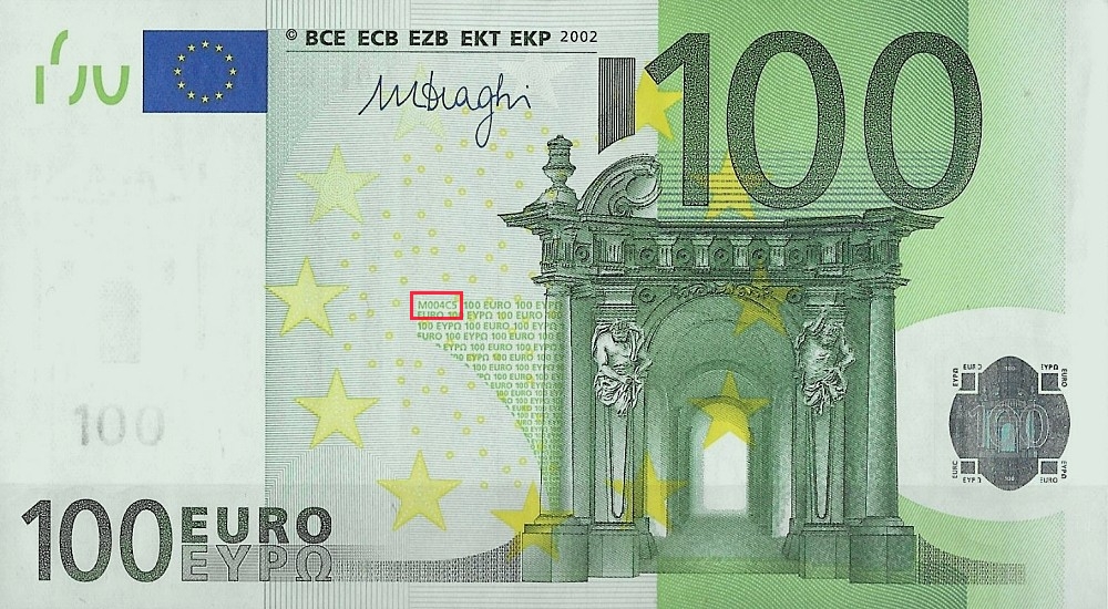 Billet de 100 € 2002 Espagne