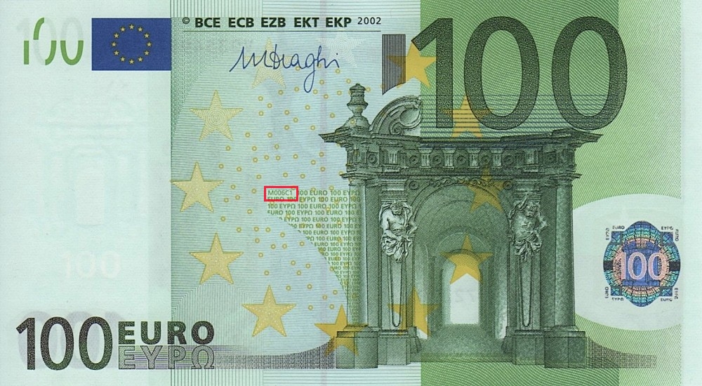 Billet de 100 € 2002 Espagne