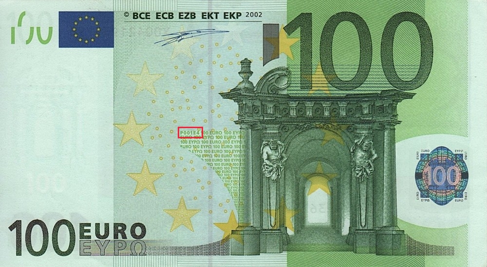 Billet de 100 € 2002 Allemagne