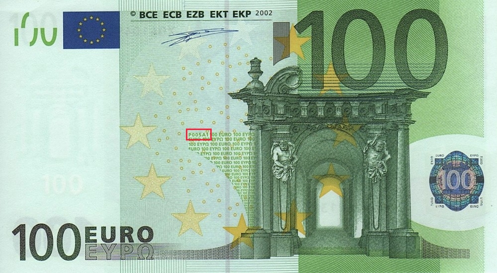 Billet de 100 € 2002 Grèce