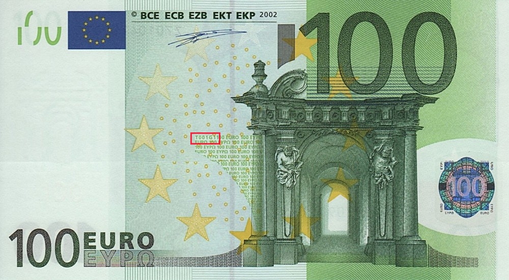 Billet de 100 € 2002 Belgique