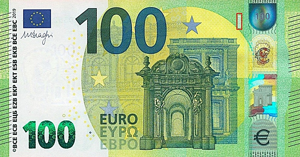 Billet de 100 € 2019 France (Oberthur)