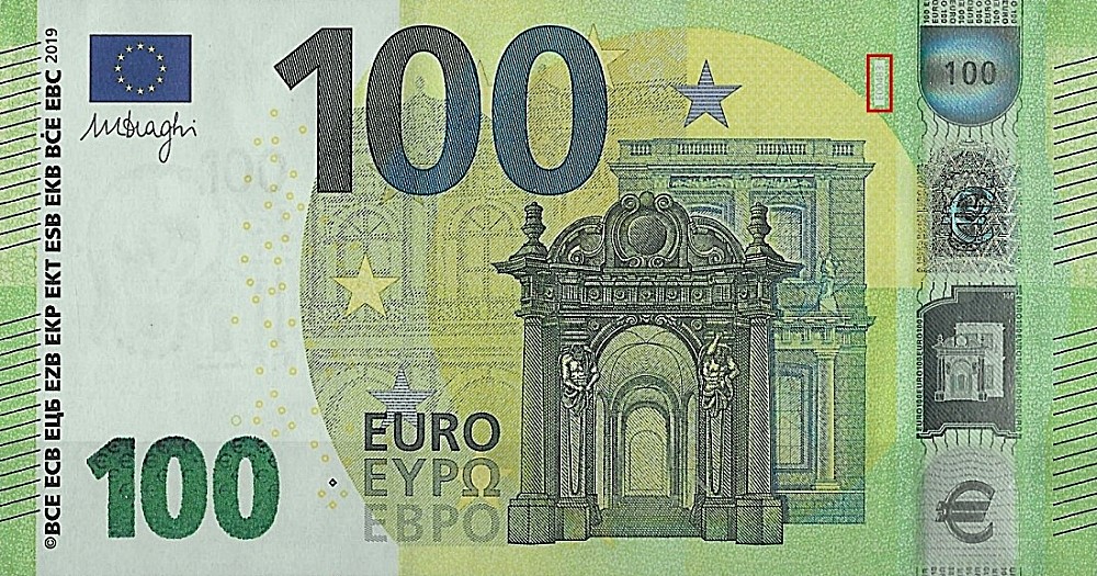 Billet de 100 € 2019 France (Oberthur)