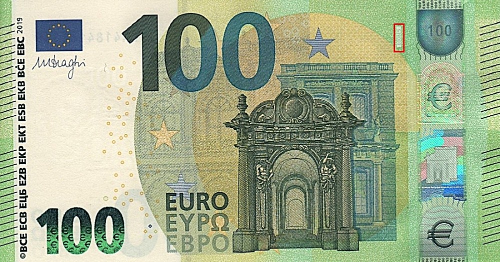 Billet de 100 € 2019 France (Oberthur)