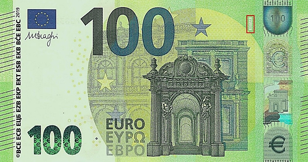 Billet de 100 € 2019 France (Oberthur)