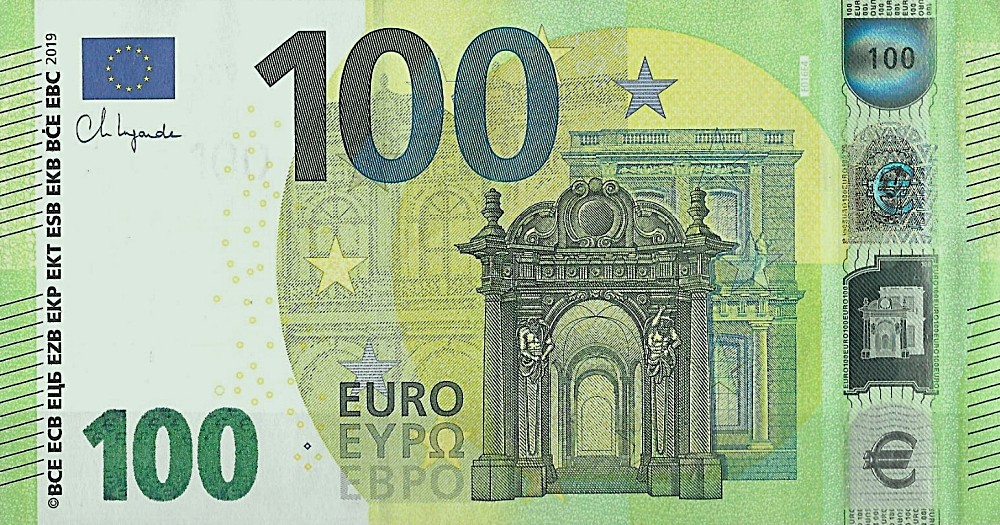 Billet de 100 € 2019 France (Oberthur)