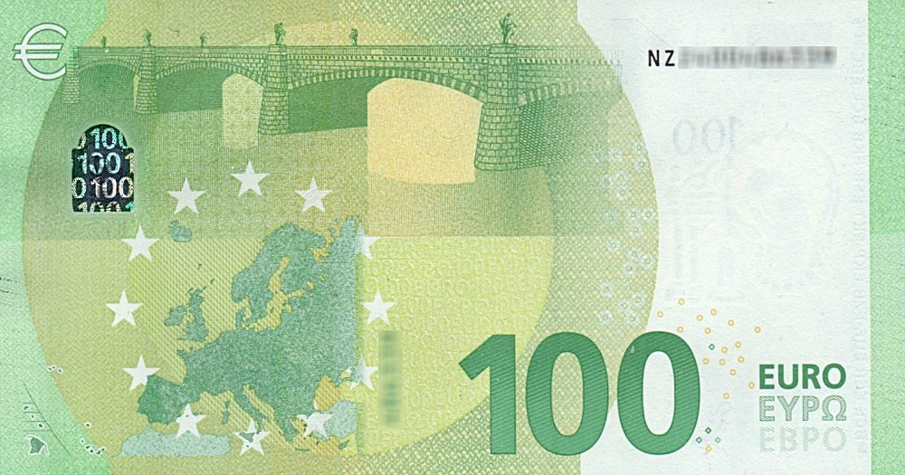 Détail du billet de 100 € 2019 Autriche