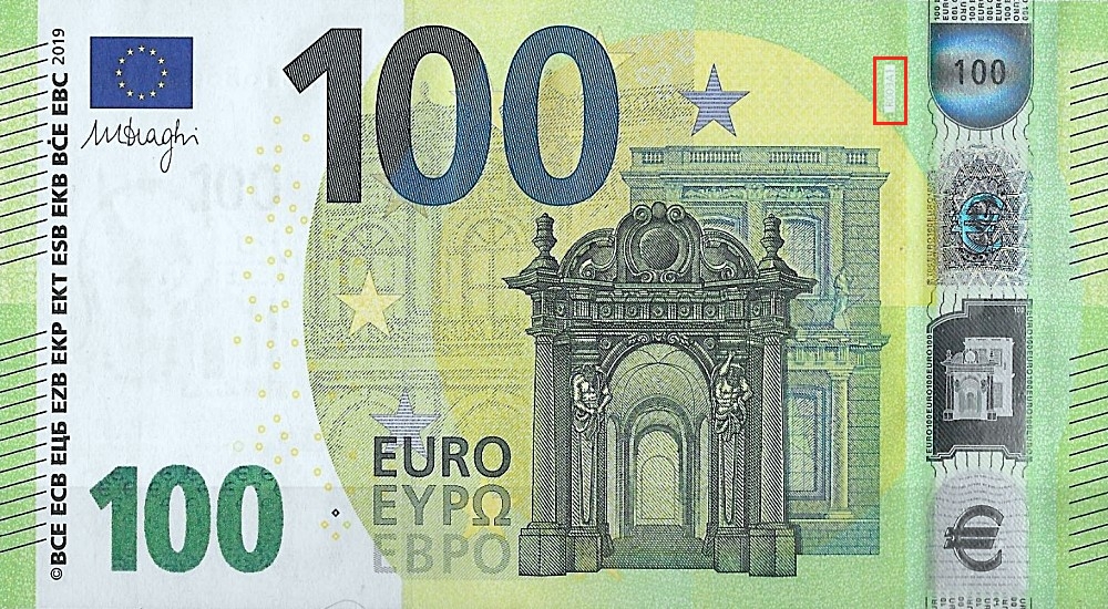 Billet de 100 € 2019 Allemagne