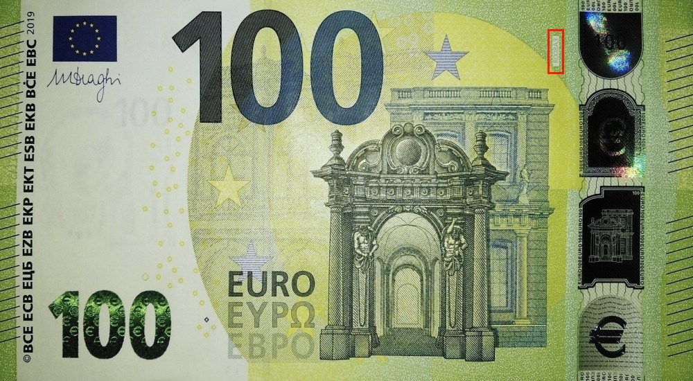 Billet de 100 € 2019 Allemagne