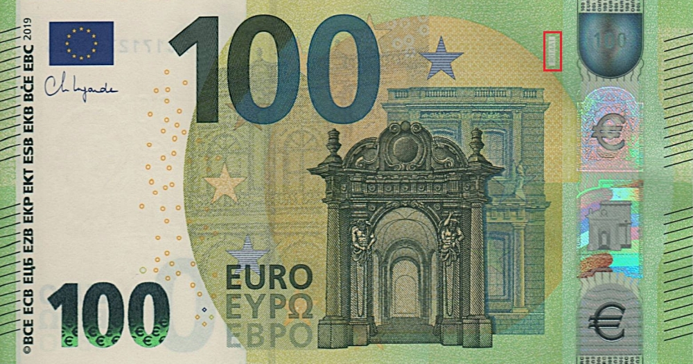 Billet de 100 € 2019 Allemagne