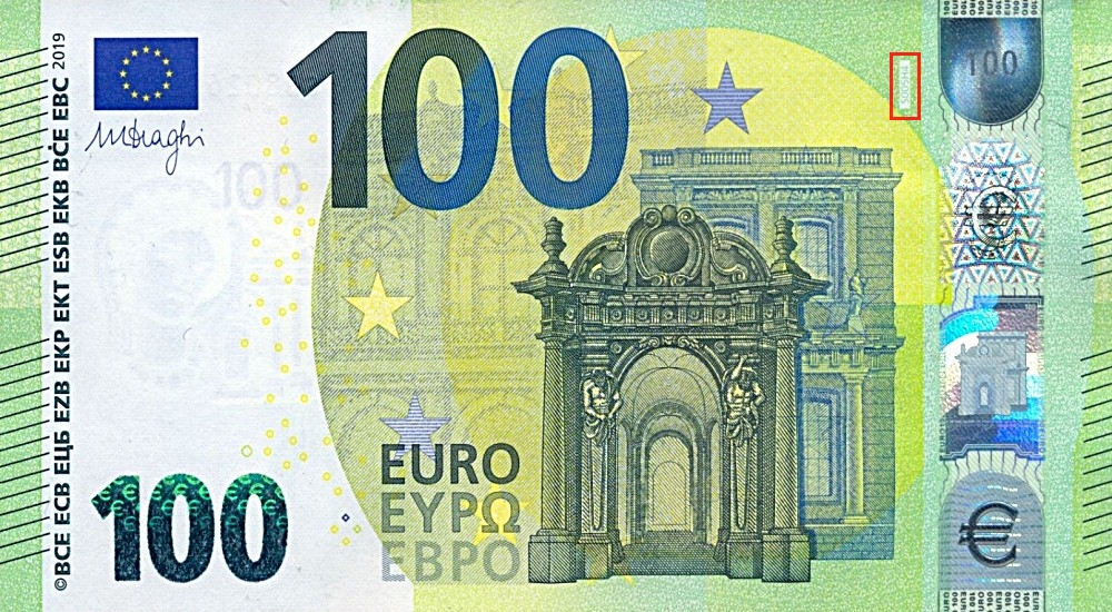 Billet de 100 € 2019 Italie