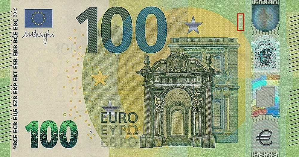 Billet de 100 € 2019 France