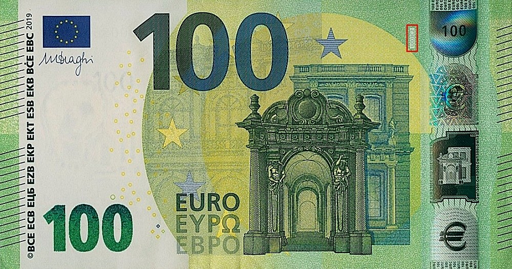 Billet de 100 € 2019 France