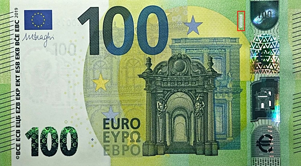 Billet de 100 € 2019 Espagne