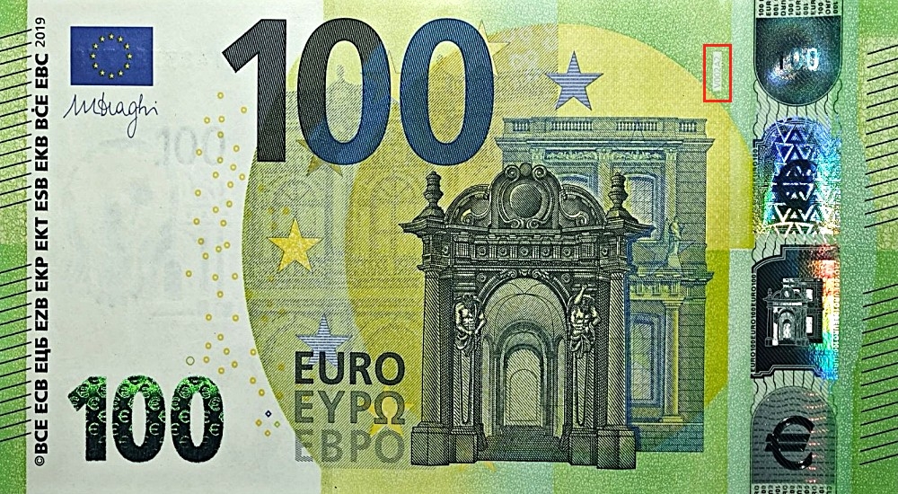 Billet de 100 € 2019 Espagne