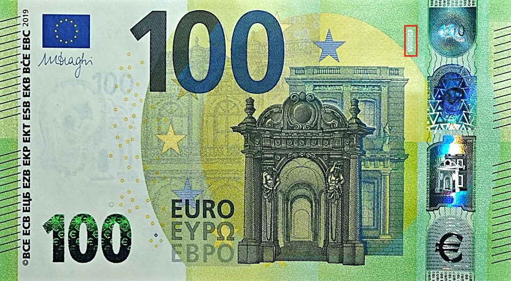 Billet de 100 € 2019 Espagne