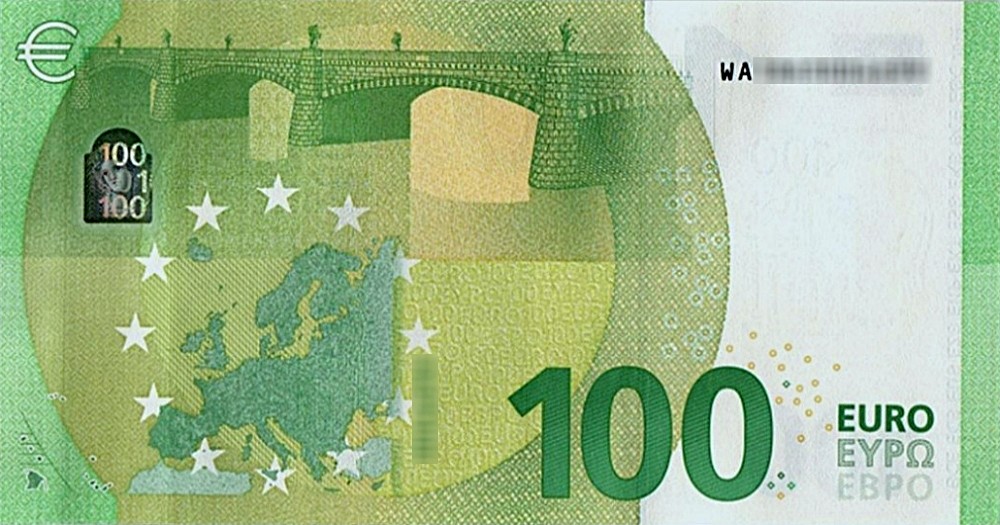 Détail du billet de 100 € 2019 Allemagne