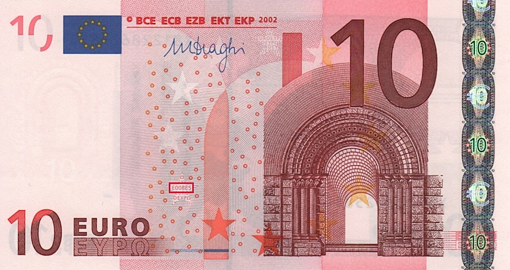 Billet de 10 € 2002 Allemagne