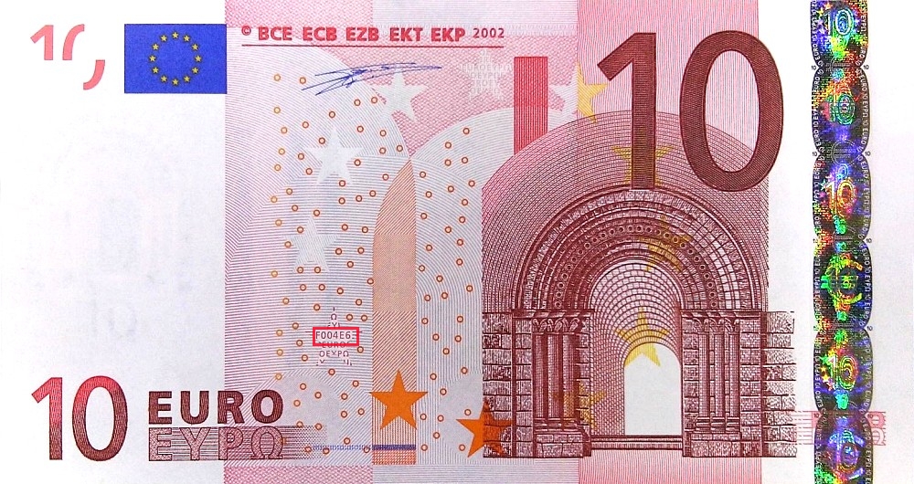 Billet de 10 € 2002 Autriche