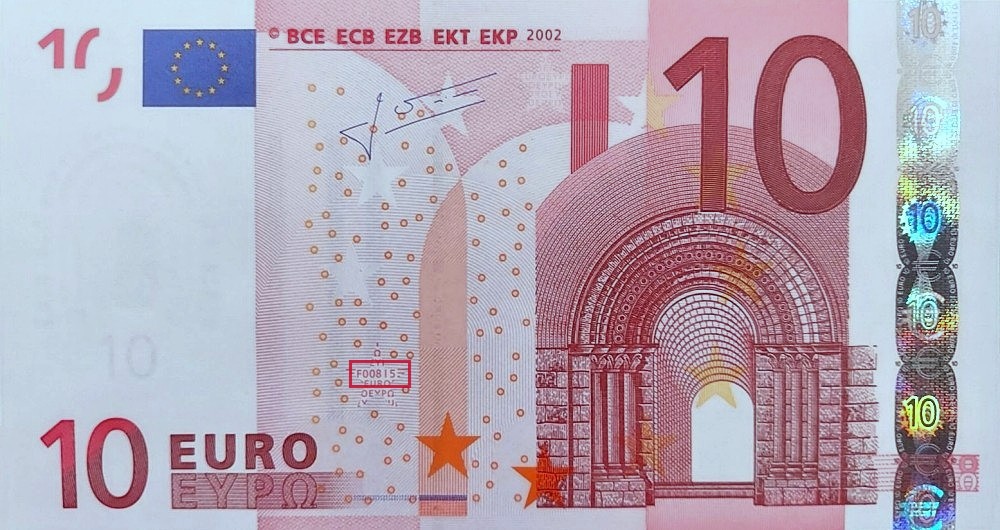 Billet de 10 € 2002 Autriche