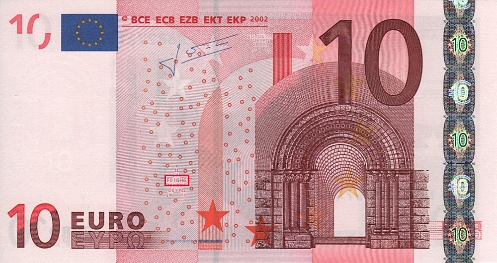 Billet de 10 € 2002 Autriche