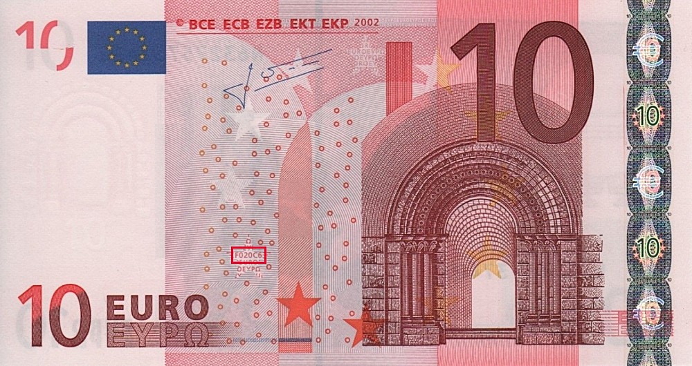 Billet de 10 € 2002 Autriche