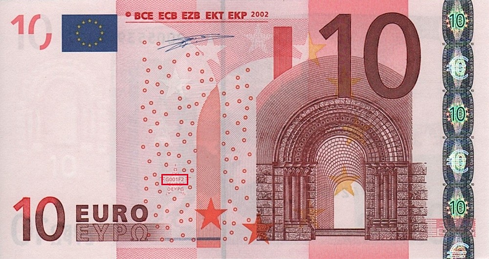 Billet de 10 € 2002 Pays-Bas
