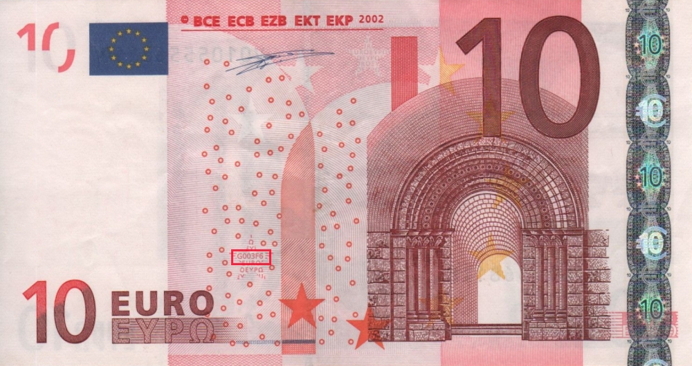 Billet de 10 € 2002 Espagne