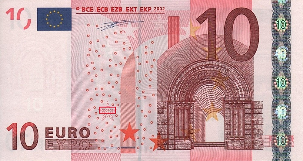 Billet de 10 € 2002 Pays-Bas