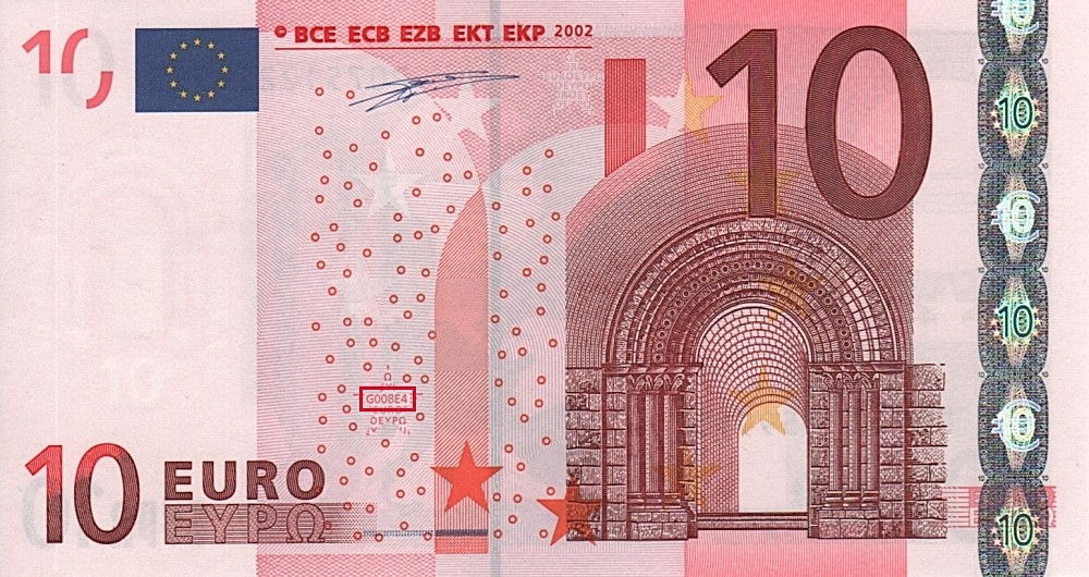 Billet de 10 € 2002 Pays-Bas