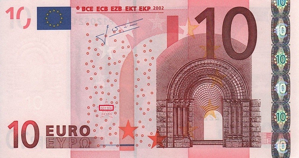 Billet de 10 € 2002 Pays-Bas