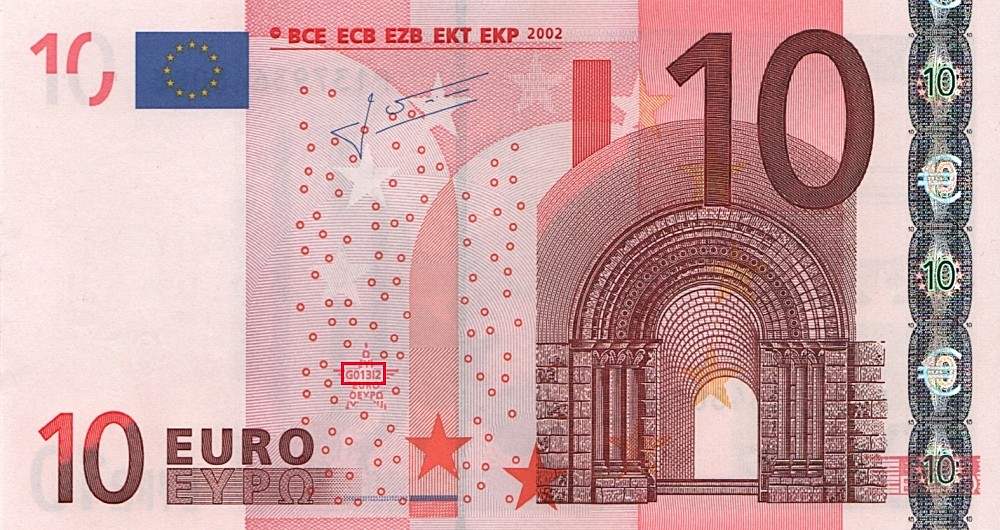 Billet de 10 € 2002 Pays-Bas