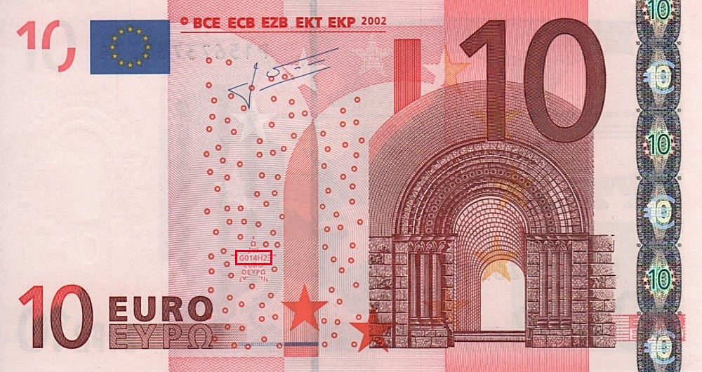 Billet de 10 € 2002 Pays-Bas