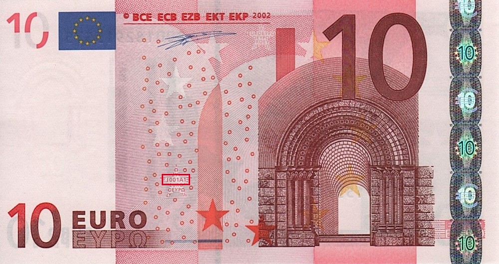 Billet de 10 € 2002 Italie