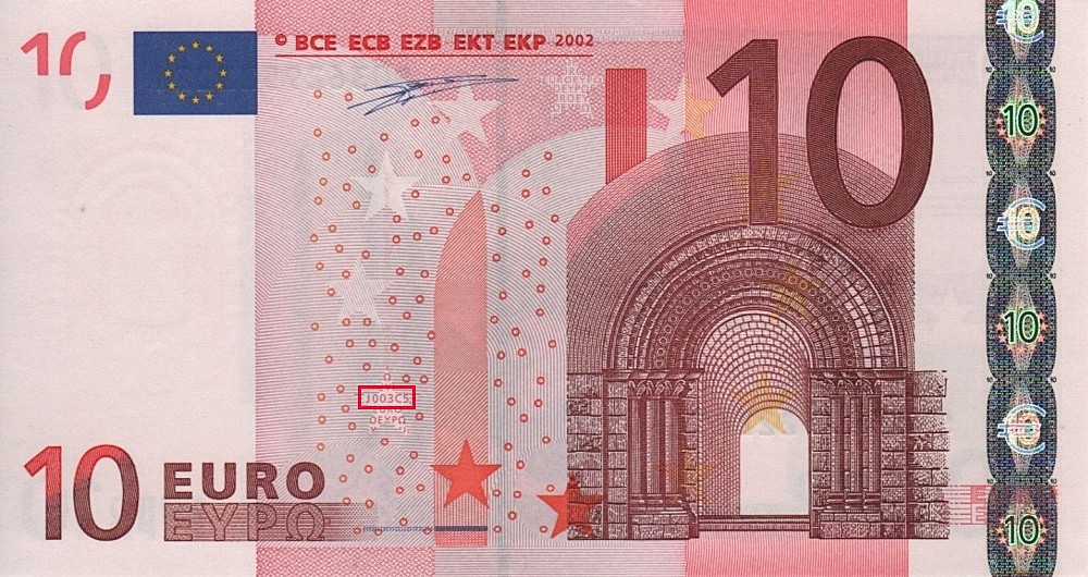 Billet de 10 € 2002 Italie