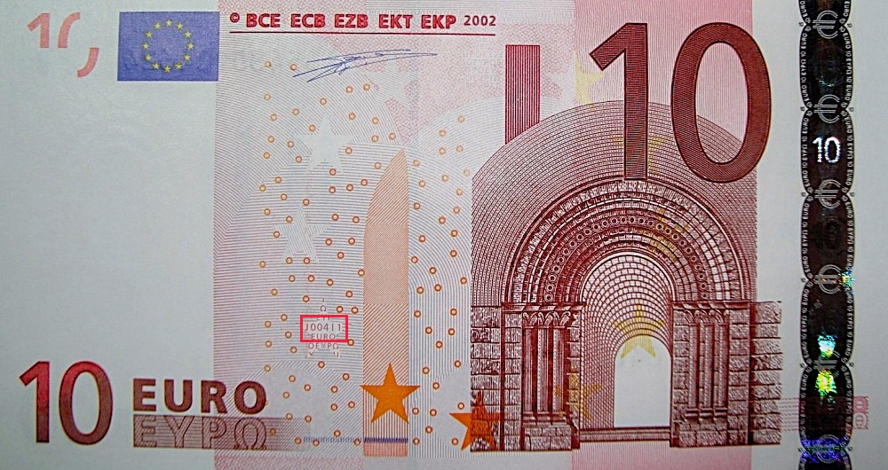 Billet de 10 € 2002 Italie