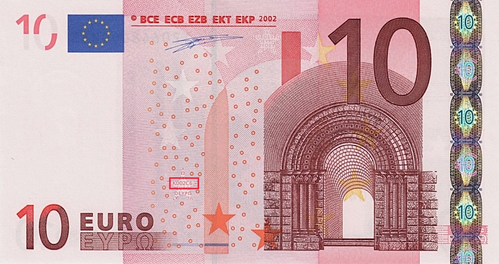 Billet de 10 € 2002 Irlande