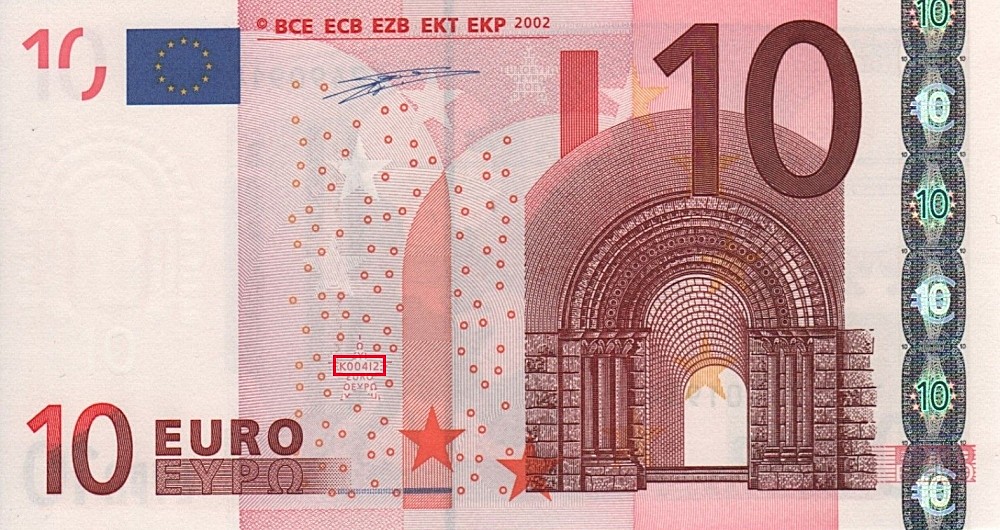 Billet de 10 € 2002 Irlande