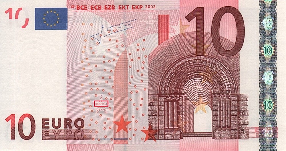 Billet de 10 € 2002 Irlande